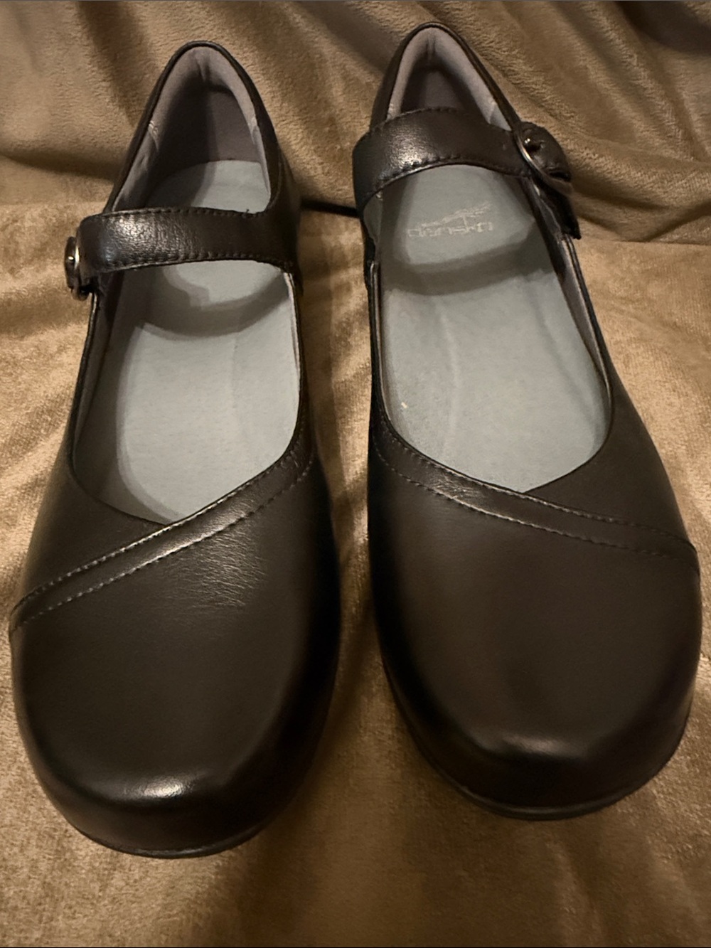 Like New Dansko Fawna Black Milled Nappa Mary Janes, Women’s Size 39